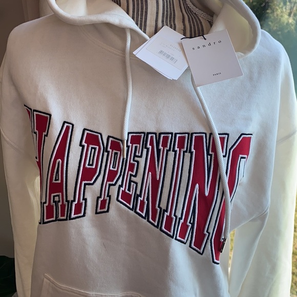 NWT SANDRO HOODED SWEATSHIRT size1 - Picture 7 of 11